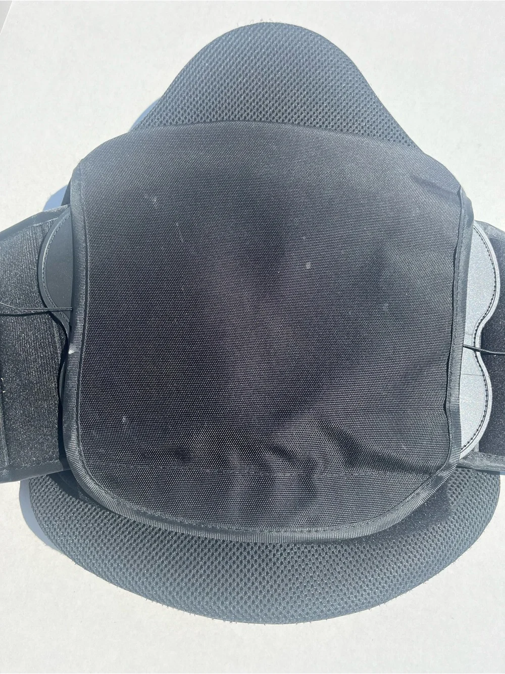 Uni Adjustable Back Brace Lumber Support Lower Back Belt Black